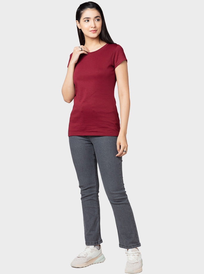 Crewneck T-shirts for Women-Smaaro™